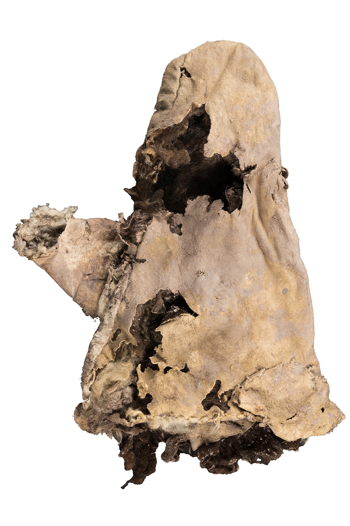 sasanidischer Handschuh 1500 Jahre alt gefunden im Salzberg Douzlakh C Deutsches Bergbau Museum Bochum